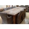 2.4m Reclaimed Teak Mexico Dining Table with 8 Donna Chairs - 0